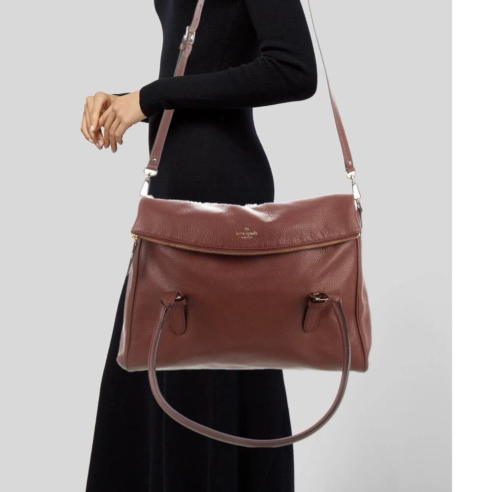 Kate Spade New York $(648) Brighton Park Pebble Travel Leslie Darkroast Brown